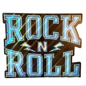Spring Shop Blue & Black Rock N Roll Wall Decor